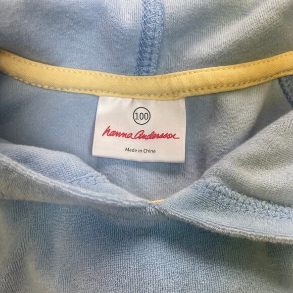 Hanna Andersson Light Blue Hooded Swim Cover-Up Sz 100 (4 ) - Picture 4 of 6
